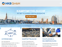 Tablet Screenshot of hkbgmbh.de